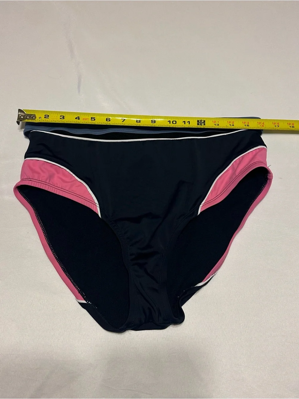 Avia Black and Pink Colorblock Bikini Brief